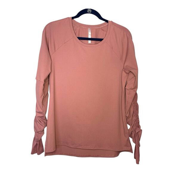 Fabletics Mauve Cashel Adjustable Long-Sleeve Top Size XL Athleasure Yoga - Picture 7 of 7